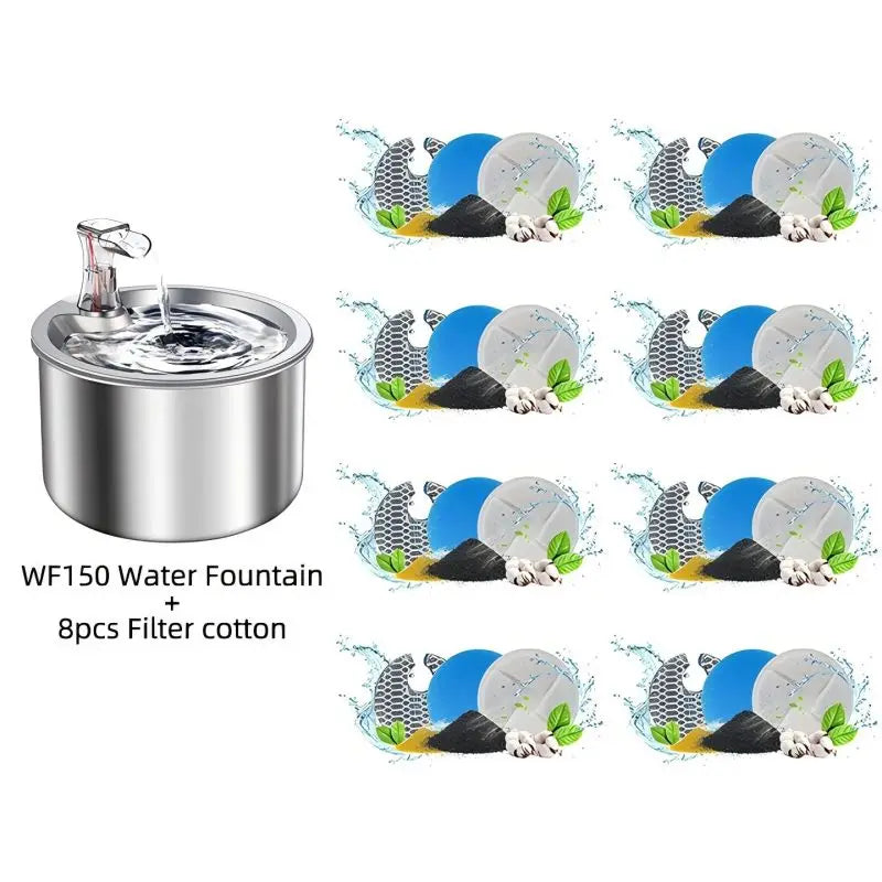 Stainless Steel Pet Water Dispenser (2L)