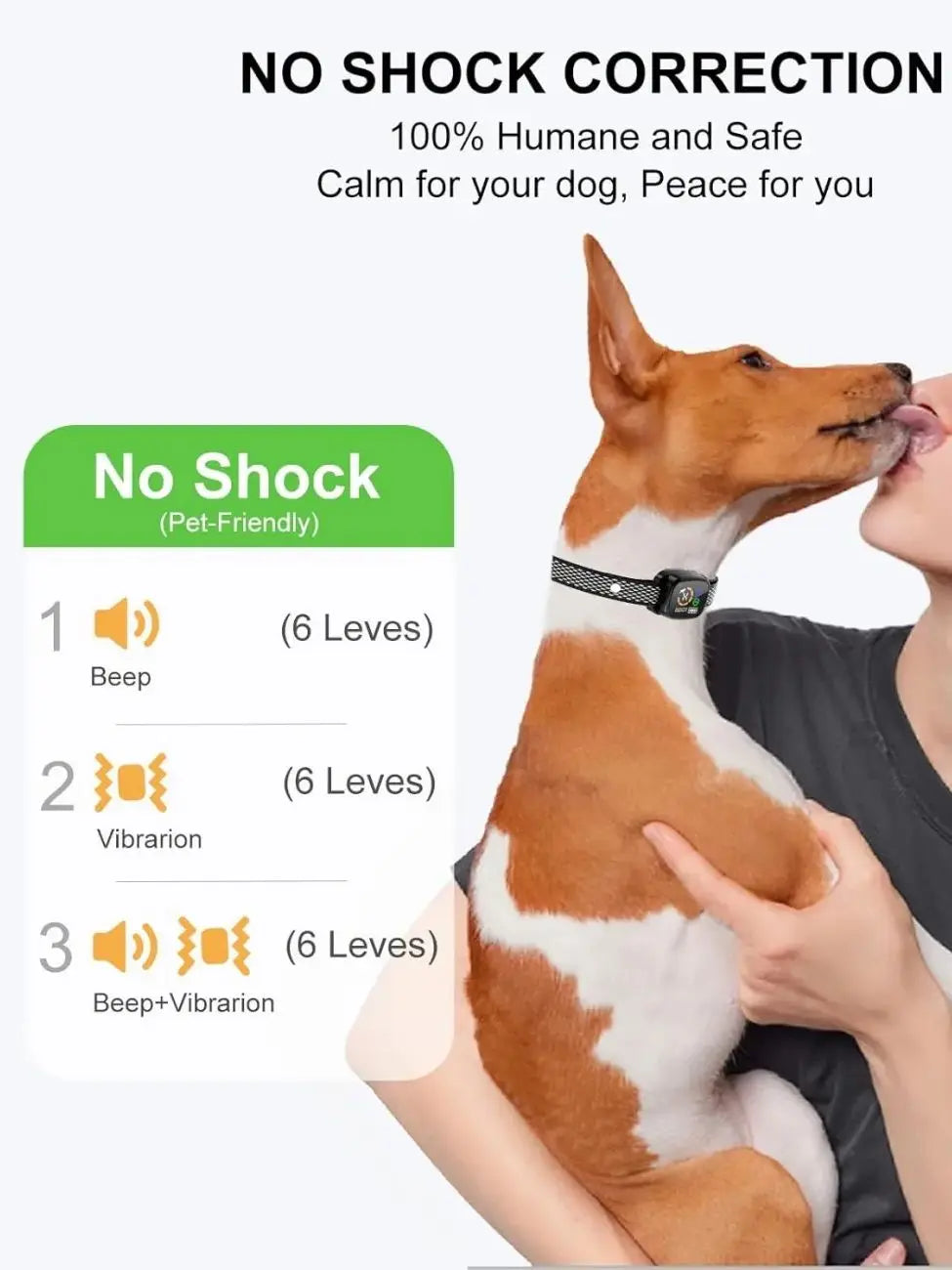 No-Shock Smart Bark Collar