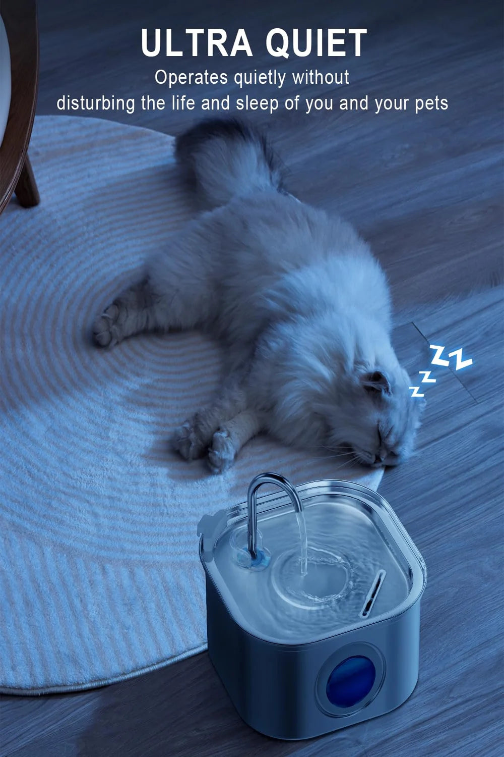 Stainless Steel Pet Water Fountain (3.2L)