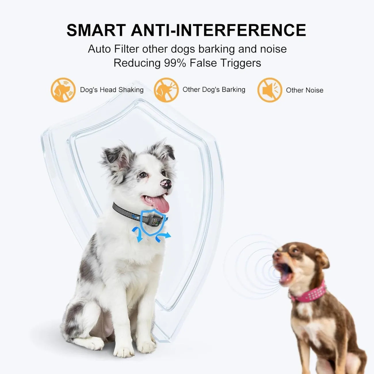 No-Shock Smart Bark Collar