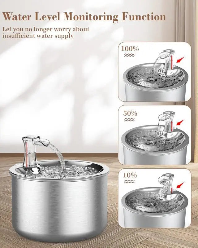 Stainless Steel Pet Water Dispenser (2L)