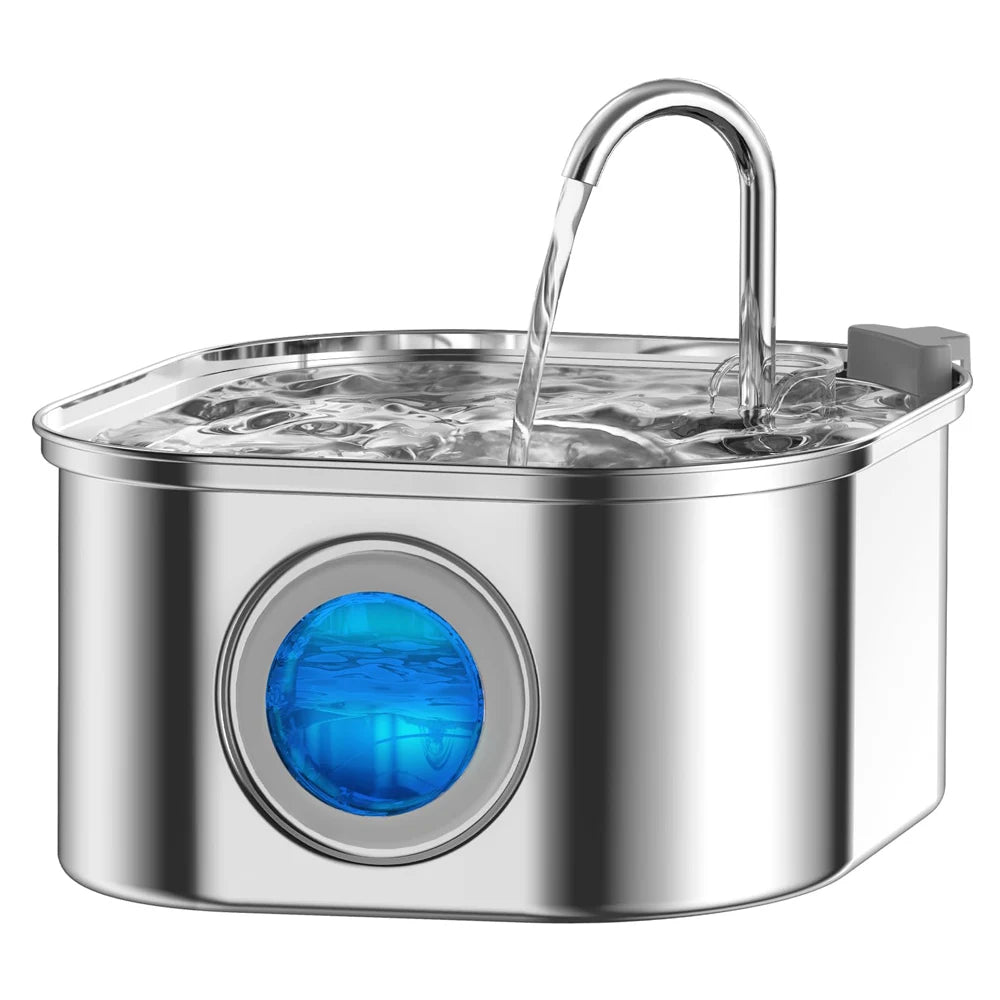 Stainless Steel Pet Water Fountain (3.2L)