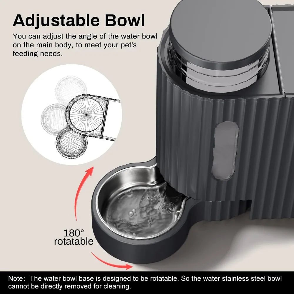 Gravity Pet Feeder & Water Set (Steel)